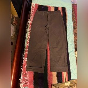 Dark gray Old Navy cuffed capri jeans